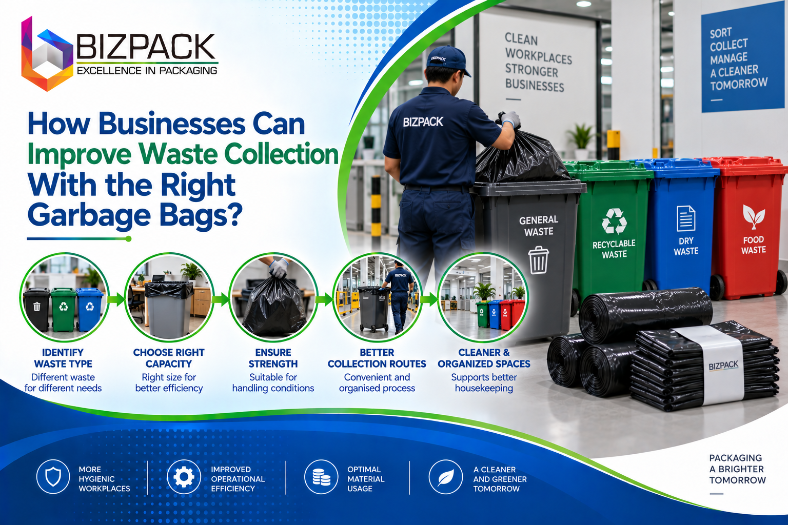 How Businesses Can Improve Waste Collection With the Right Garbage Bags ?